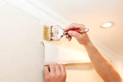 Pose de papier peint à Bielle — revêtements muraux et toiles de verre